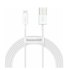 Baseus Lightning Superior Series cable, Fast Charging, Data 2.4A, 1m White (CALYS-A02) (BASCALYS-A02) έως 12 άτοκες Δόσεις