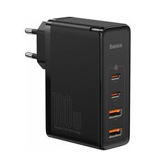 Baseus Φορτιστής Χωρίς Καλώδιο με 2 Θύρες USB-A και 2 Θύρες USB-C 100W Quick Charge 4+ Μαύρος (CCGAN2P-L01) (BASCCGAN2PL01) έως 12 άτοκες Δόσεις