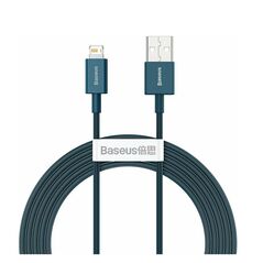 Baseus Lightning Superior Series cable, Fast Charging, Data 2.4A, 2m Blue (CALYS-C03) (BASCALYS-C03) έως 12 άτοκες Δόσεις