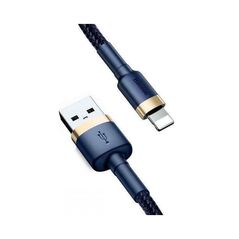 Baseus Cafule Braided USB to Lightning Cable Μπλε 2m (CALKLF-CV3) (BASCALKLF-CV3) έως 12 άτοκες Δόσεις