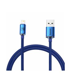 Baseus Crystal Shine Braided USB to Lightning Cable Μπλε 1.2m (CAJY000003) (BASCAJY000003) έως 12 άτοκες Δόσεις