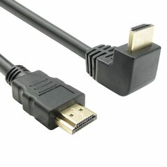 Καλώδιο HDMI Μ/Μ DeTech, 1.5m, Με Γωνιακό Βύσμα - 18134