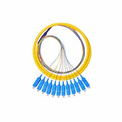 Fiber cable, SC, Pigtail, UPC, Singlemode, 1.5m, Yellow - 18333