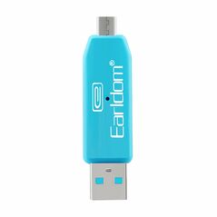 Αντάπτορας Earldom ET-OT05, USB F to Micro USB, Card reader, OTG, Διαφορετικα Χρωματα - 40170