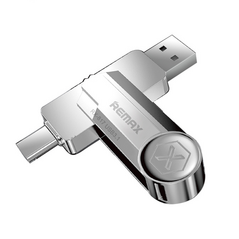 Μνήμη USB Remax RX-817 2in1, 64GB, USB 3.1, Ασημένιο - 62046