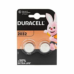 Batteries Duracell CR2032, 3V, 2pcs. - 87054