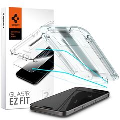 Spigen Folie pentru iPhone 15 Pro Max (set 2) - Spigen Glas.TR EZ FIT - Clear 8809896751964 έως 12 άτοκες Δόσεις