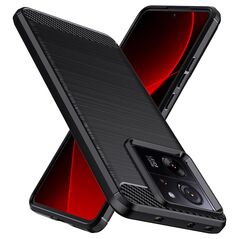 Techsuit Husa pentru Xiaomi 13T / 13T Pro - Techsuit Carbon Silicone - Black 5949419069053 έως 12 άτοκες Δόσεις