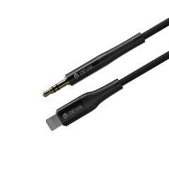 DEVIA  cable Ipure audio jack 3,5 mm - Lightning 1m black DVCB-365676 65744 έως 12 άτοκες Δόσεις