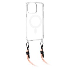 Techsuit Husa pentru iPhone 15 Pro Max - Techsuit Acrylic MagSafe Crossbody - Pink 5949419073142 έως 12 άτοκες Δόσεις