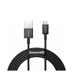 Baseus Superior Series Regular USB 2.0 to micro USB Cable Μαύρο 2m (CAMYS-A01) (BASCAMYSA01) έως 12 άτοκες Δόσεις