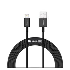 Baseus Lightning Superior Series cable, Fast Charging, Data 2.4A, 2m Black (CALYS-C01) (BASCALYS-C01) έως 12 άτοκες Δόσεις