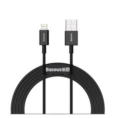 Baseus Lightning Superior Series cable, Fast Charging, Data 2.4A, 1m Black (CALYS-A01) (BASCALYS-A01) έως 12 άτοκες Δόσεις