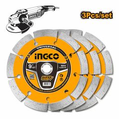 Ingco Δίσκος Διαμαντέ Δομικών 230mm 3 τεμ Dmd0123023 έως 12 Άτοκες Δόσεις