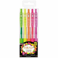 Zebra Sarasa Clip 0.5 Neon Color 5 Color Pen Set (ZB-69440) (ZEB69440) έως 12 άτοκες Δόσεις
