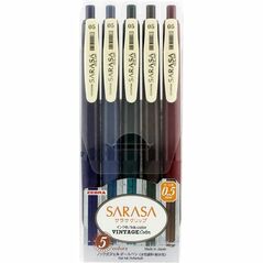 Zebra Sarasa Clip 0.5 Vintage Color 5 Color Pen Set (ZB-69420) (ZEB69420) έως 12 άτοκες Δόσεις