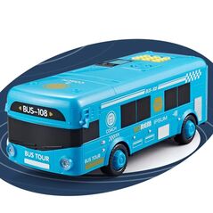 Εντυπωσιακός Ηλεκτρονικός Κουμπαράς Λεωφορείο με Κωδικό Ασφαλείας Μπλε