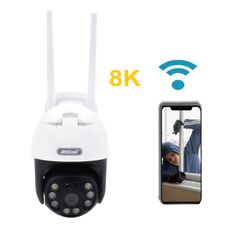 Έγχρωμη Ρομποτική IP Κάμερα 8Κ με Νυχτερινή Λήψη  και WIFI