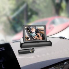 Kάμερα Παρακολούθηση Βρέφους στο Πίσω Κάθισμα του Αυτοκινήτου με Οθονη LCD