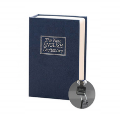Βιβλίο Χρηματοκιβώτιο Ασφαλείας με Κλειδί Χρώμα Μπλε - 240 x 155 x 55mm