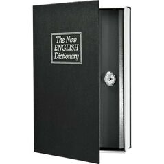 Βιβλίο Χρηματοκιβώτιο Ασφαλείας με Κλειδί Χρώμα Μαύρο 180 x 115 x 55mm