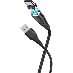 HOCO - X52 DATA CABLE USB TO LIGHTNING MAGNETIC 1m 2.4A BLACK HOC-X52i-BK 68888 έως 12 άτοκες Δόσεις
