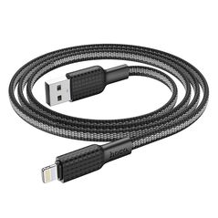 HOCO - X69 DATA CABLE USB TO LIGHTNING 1m 2.4A BLACK WHITE HOC-X69i-BW 68876 έως 12 άτοκες Δόσεις