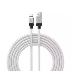Baseus Cablu de Date USB la Lightning Fast Charging, 2.4A, 2m - Baseus CoolPlay Series (CAKW000502) - White 6932172626778 έως 12 άτοκες Δόσεις