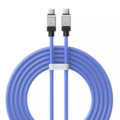 Baseus Cablu de Date Type-C la Type-C Super Fast Charging PD100W, 2m - Baseus CoolPlay Series (CAKW000303) - Blue 6932172626709 έως 12 άτοκες Δόσεις