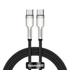 Baseus Cablu Type-C to Type-C, Super Fast Charge, 100W, 480Mbps, 20V, 5A, 1m - Baseus Cafule Series Metal (CATJK-C01) - Black 6953156202320 έως 12 άτοκες Δόσεις