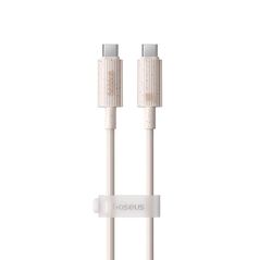 Baseus Cablu Type-C to USB-C, Super Fast Charge, 100W, 480Mbps, 1m - Baseus Habitat Series (P10360202421-00) - Wheat Pink 6932172643027 έως 12 άτοκες Δόσεις