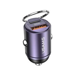 USAMS Usams - Car Charger C38 US-CC206 (CC206CC02) - USB, Type-C, Fast Charging, 30W - Purple 6958444907949 έως 12 άτοκες Δόσεις