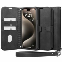 Spigen Husa pentru iPhone 15 Pro Max - Spigen Wallet S Pro - Black 8809896749541 έως 12 άτοκες Δόσεις