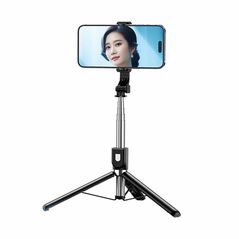 Selfie stick - Tripod Remax P17, 1.3m, Bluetooth, Μαυρο - 40333 έως 12 άτοκες Δόσεις