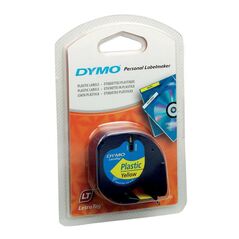 Πλαστική Ταινία Ετικετογράφου DYMO 4m X 12mm (Κίτρινη) (S0721620) (DYMO91202) έως 12 άτοκες Δόσεις