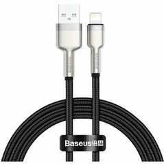 Baseus USB cable for Lightning Baseus Cafule, 2.4A, 1m Black (CALJK-A01) (BASCALJK-A01) έως 12 άτοκες Δόσεις