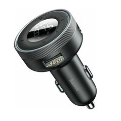 Baseus Car Charger Bluetooth FM Transmitter Enjoy Car with LED display Black (CCLH-01) (BASCCLH-01) έως 12 άτοκες Δόσεις