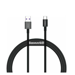 Baseus Superior USB 2.0 Cable USB-C male - USB-A male Μαύρο 1m (CATYS-01) (BASCATYS01) έως 12 άτοκες Δόσεις