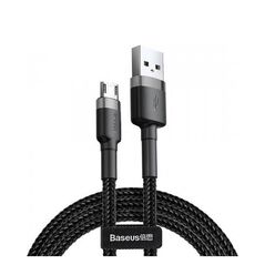 Baseus Cafule Braided USB 2.0 to micro USB Cable Γκρι 2m (CAMKLF-CG1) (BASCAMKLFCG1) έως 12 άτοκες Δόσεις