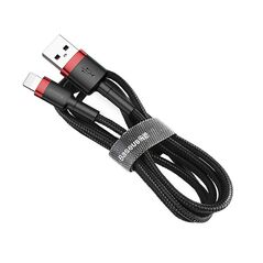 Baseus Cafule Braided USB to Lightning Cable Κόκκινο 0.5m (CALKLF-A19) (BASCALKLFA19) έως 12 άτοκες Δόσεις