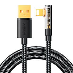 Joyroom Angle Cable to USB-A / Lightning / 1.2m Joyroom S-UL012A6 (black) 045008 6956116725822 S-UL012A6 1.2m Black έως και 12 άτοκες δόσεις