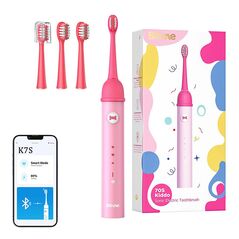 Bitvae Sonic toothbrush with app for kids and tips set  Bitvae K7S (pink) 051509 6973734202351 K7S pink έως και 12 άτοκες δόσεις