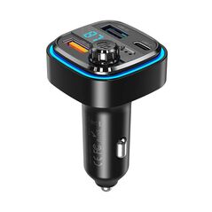 XO Car charger / FM transmitter XO BCC08 USB x2, USB-C, MP3, Bluetooth 5.0 (black) 052428 6920680835485 BCC08 έως και 12 άτοκες δόσεις