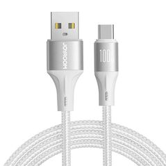 Joyroom Cable USB to USB-C Joyroom SA25-AC6 / 100W / 1,2m  (white) 053787 6941237109996 SA25-AC6 1.2m White έως και 12 άτοκες δόσεις