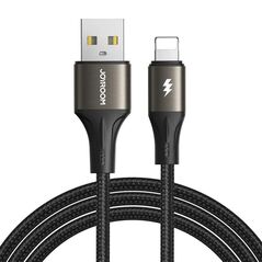 Joyroom Cable USB Joyroom Light-Speed USB to Lightning  SA25-AL3, 3A / 2m (black) 053789 6941237106353 SA25-AL3 2m Black έως και 12 άτοκες δόσεις