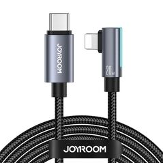 Joyroom Cable S-CL020A17 20W USB C to Lightning Angle Joyroom / 20W / 1,2m (black) 053709 6956116751821 S-CL020A17 1.2m Bl έως και 12 άτοκες δόσεις