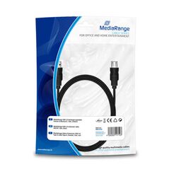 Καλώδιο MediaRange USB 2.0 Extension AM/AF 1.8M Black (MRCS154) έως 12 άτοκες Δόσεις