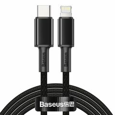 Baseus High Density Braided USB-C to Lightning Cable 20W Μαύρο 2m(CATLGD-A01) (BASCATLGD-A01) έως 12 άτοκες Δόσεις