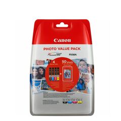 Canon Μελάνι Inkjet CLI-551VP BK/C/M/Y + PHOTO PAPER (6508B005) (CANCLI-551VP) έως 12 άτοκες Δόσεις