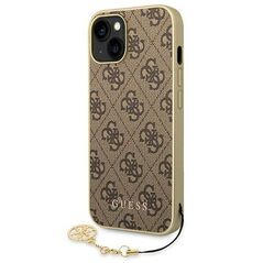Guess GUHCP14MGF4GBR iPhone 14 Plus 6,7" brązowy/brown hardcase 4G Charms Collection 3666339094164